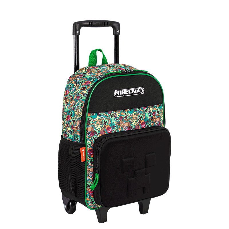 Mochilete Grande Minecraft X Funtage - Colorido