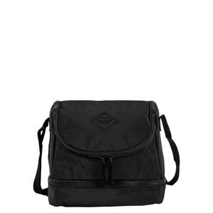 Kit Lancheira 2 Compartimentos e Estojo 2 Compartimentos Sestini Crinkle - Preto