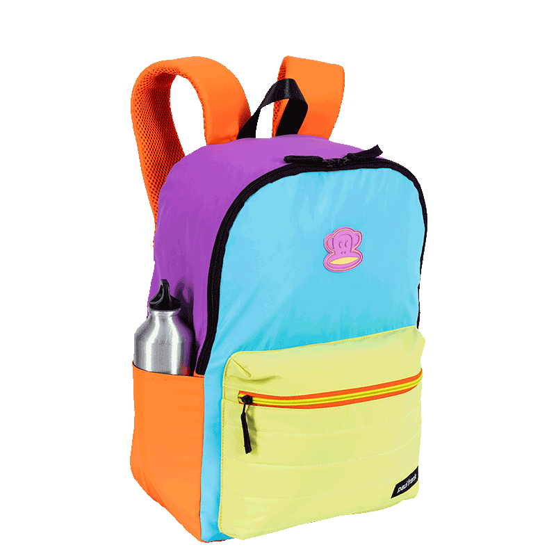 Mochila Grande Paul Frank Authentic - Orange Mix