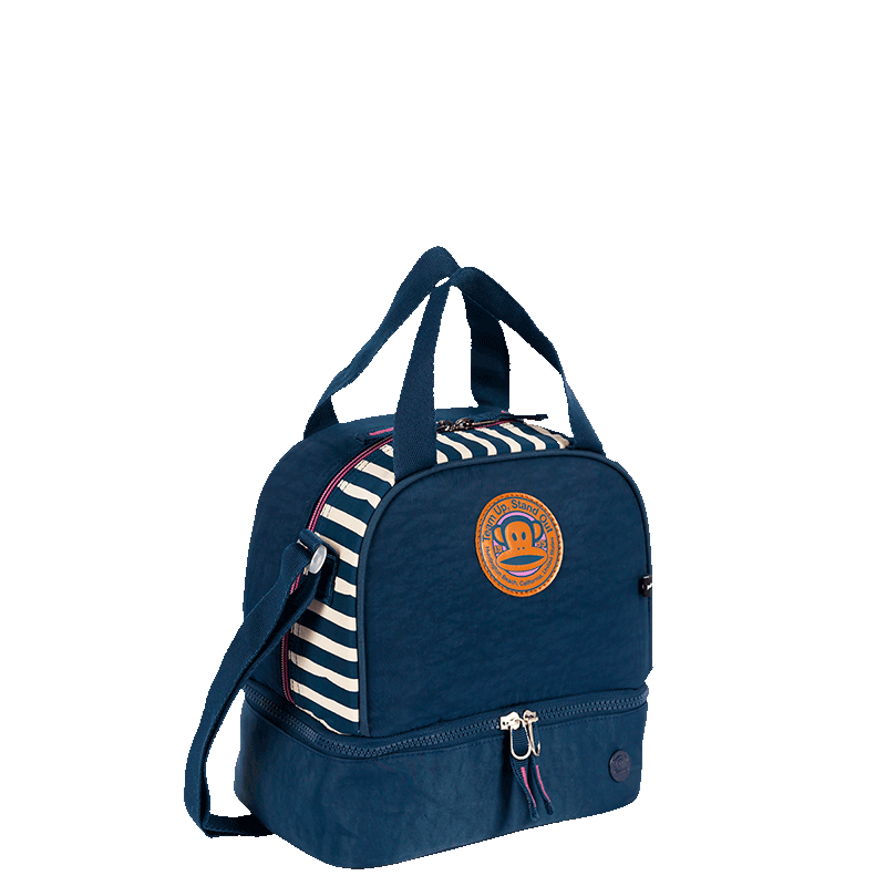 Lancheira 2 Compartimentos Paul Frank World Navy Azul - Marinho