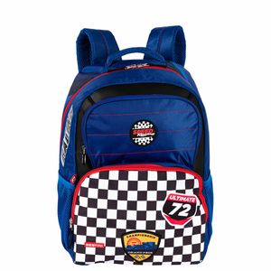 Kit  Mochila Grande mais Lancheira Grande e Estojo 2 Compartimentos Sestini Y Racing - Colorido