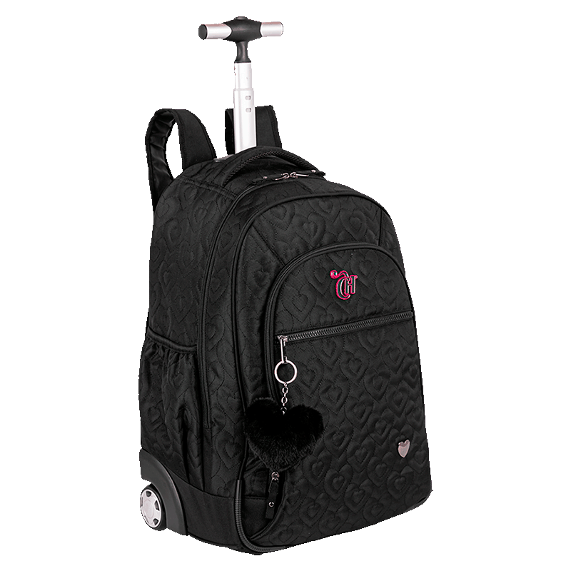 KIDILL　ウィンストン スミス　ブラック　モナリザ　44 Mochila Carrinho Grande Capricho Crush - Preto