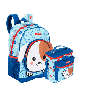 Kit  Mochila Média e Lancheira Especial Sestini Kids X Dog 4 - Colorido