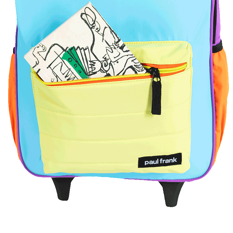 Mochila Carrinho Externo Paul Frank Authentic - Orange Mix