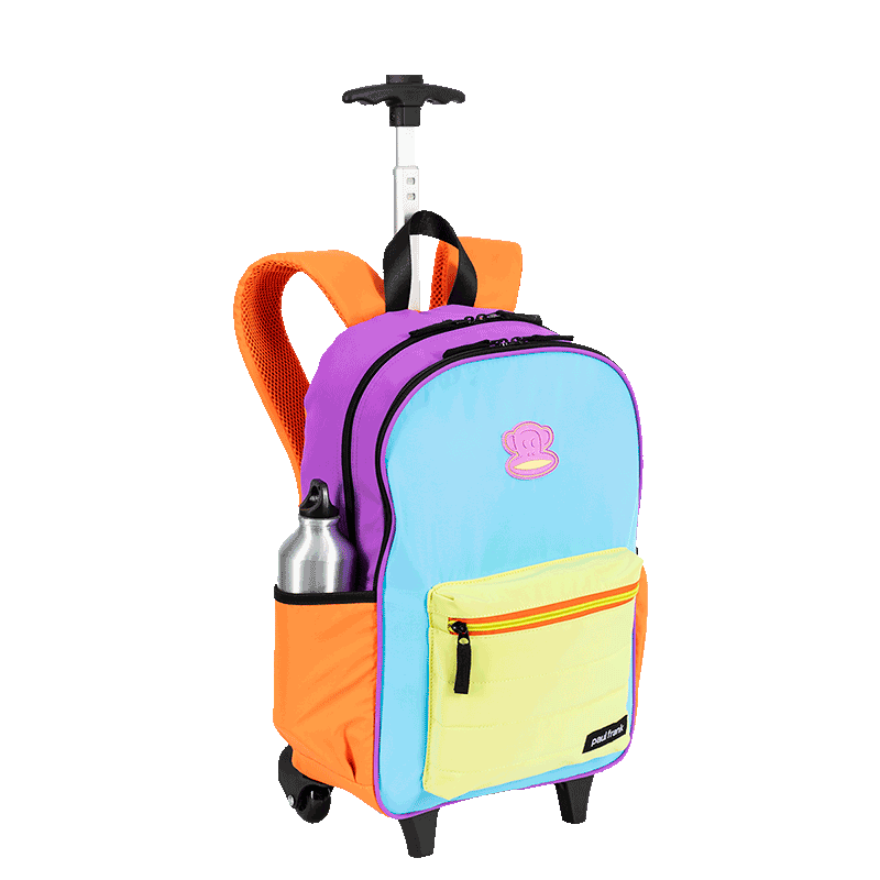 Mochila Carrinho Externo Paul Frank Authentic - Orange Mix