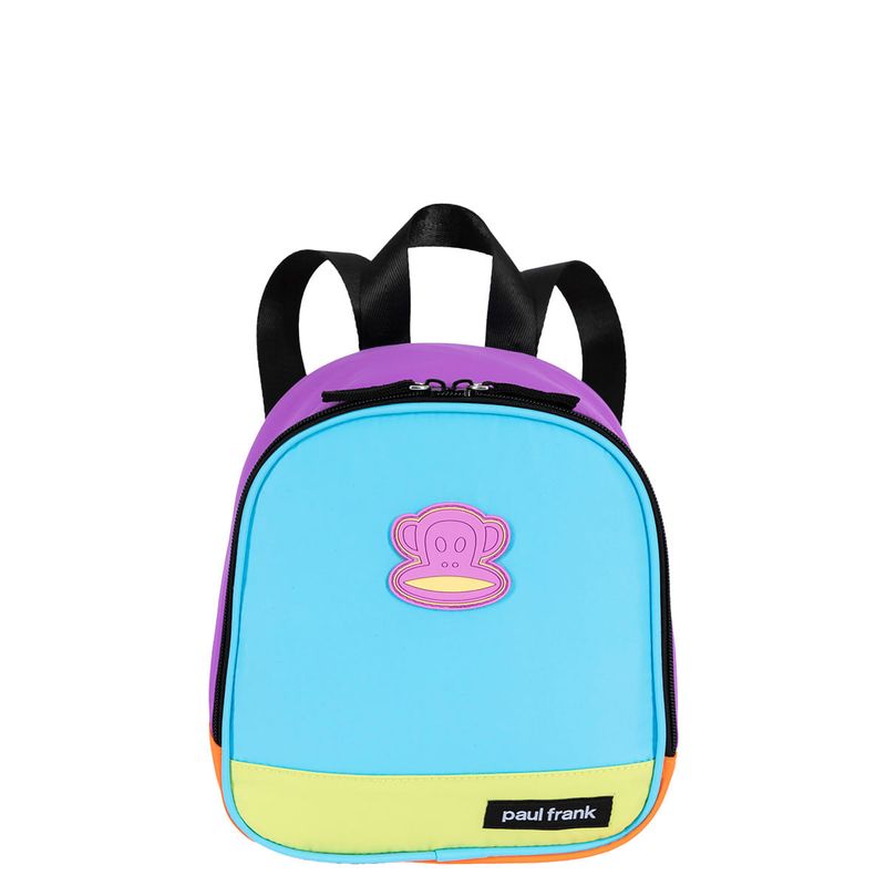 Kit Mochila Carrinho Externo e Lancheira Pequena Paul Frank