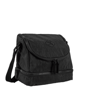 Lancheira 2 Compartimentos Sestini Lunch Crinkle 2 - Preto