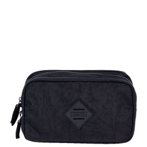 Estojo Box Especial 3 Compartimentos Crinkle Preto