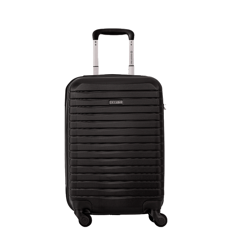 Mala de Viagem Bordo com Rodas 360° Deluxe 20 - Preto