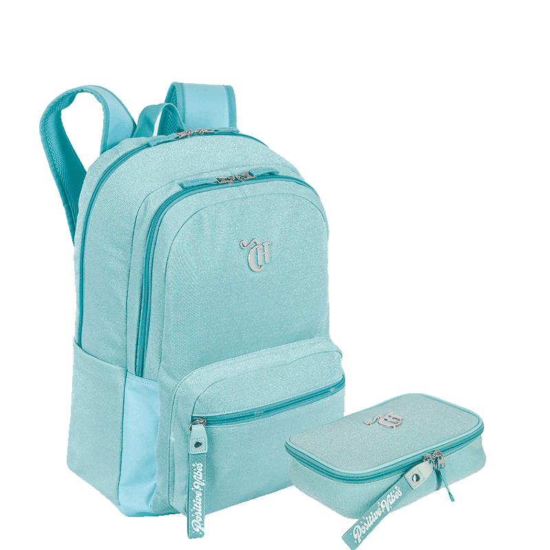 Kit Mochila 2 Compartimentos e Estojo Box Especial Capricho Hype