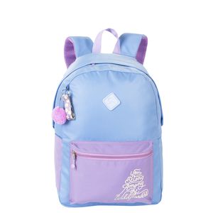 Kit  Mochila Grande e Estojo 2 Compartimentos Sestini Lover - Lilás