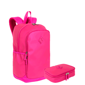 Kit  Mochila Grande Sestini Magic e Estojo Box Especial Sestini Hydroblock - Pink
