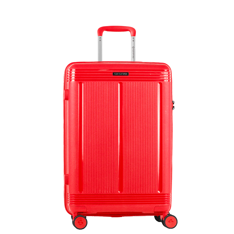 Mala de Viagem Média Rodas 360° PP Pulse - Vermelho