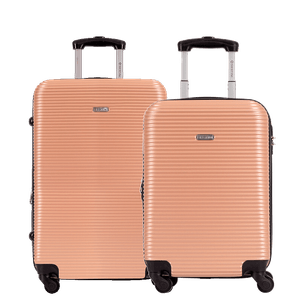 Kit 2 Malas de Viagem Média e Bordo 4 All 5T - Dourado