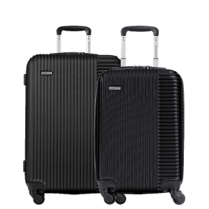 Kit 2 Malas de Viagem Média e Bordo Classy - Preto