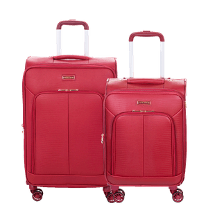 Kit 2 Malas de Viagem Média e Bordo Croco 4T - Vinho