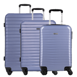 Kit 3 Malas de Viagem Grande, Média e Bordo Deluxe - Azul