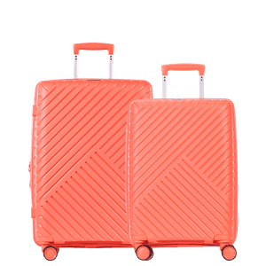 Kit 2 Malas de Viagem Média e Bordo PP Max - Coral