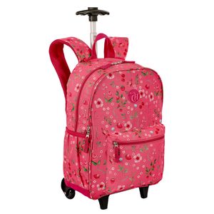 Mochila Carrinho Externo Capricho Student Picnic - Rosa