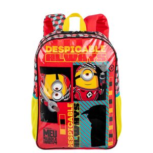 Kit  Mochila Grande e Estojo 2 Compartimentos Meu Malvado Favorito 4 M - Colorido