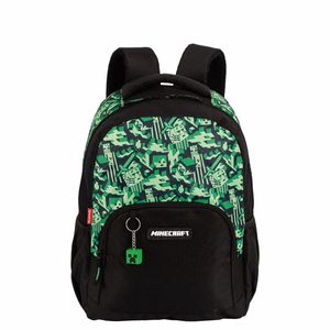 Kit  Mochila Grande e Lancheira Grande Minecraft X Camoterra - Colorido