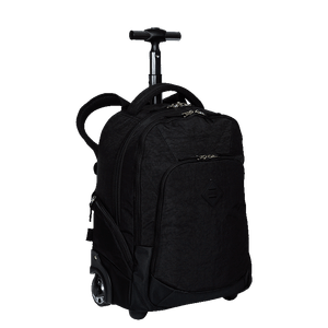 Mochila Carrinho 2 em 1 Sestini Rolling Crinkle Preto