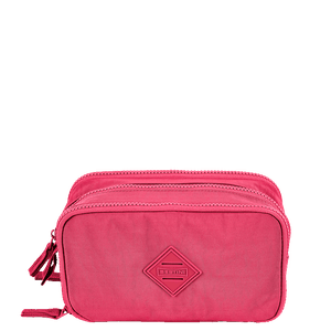 Estojo Box Especial 3 Compartimentos Crinkle Rosa - Pink