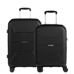 Kit 2 Malas de Viagem Média e Bordo PP Prime -  Preto