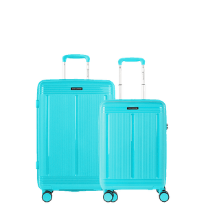 Kit 2 Malas de Viagem Média e Bordo PP Pulse - Turquesa