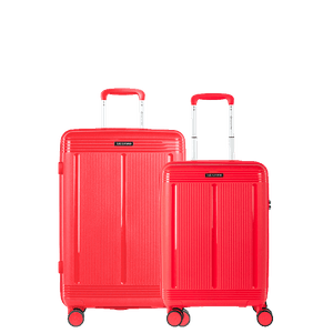 Kit 2 Malas de Viagem Média e Bordo PP Pulse - Vermelho