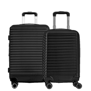 Kit 2 Malas de Viagem Média e Bordo Racer - Preto