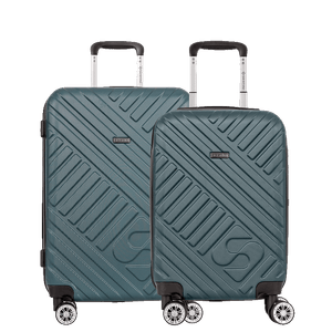 Kit 2 Malas de Viagem Média e Bordo Royale - Track - Verde