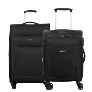 Kit 2 Malas de Viagem Média e Bordo Royale - Ultralignt 5T Plus - Preto
