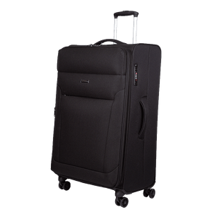 Mala de Viagem Grande Sestini Ultralight Plus com Rodas duplas 360°, Zíper Expansível e Cadeado TSA - Preto