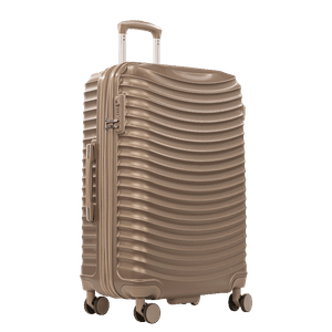 Mala de Viagem Grande com Rodas 360° Vega 3T - Dourado