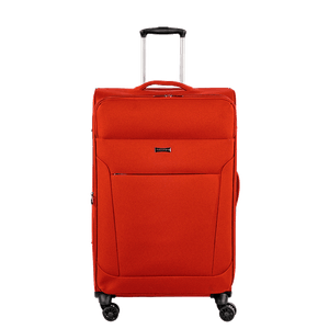 Mala de Viagem Média Sestini  Ultralight Plus com Rodas 360°, Zíper Expansível e Cadeado TSA  Laranja - Telha