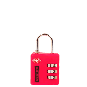 Cadeado Tsa com combinação Vermelho