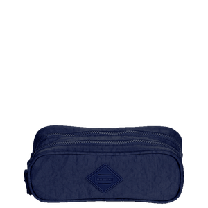 Estojo/Necessaire 2 Compartimentos CRINKLE Azul