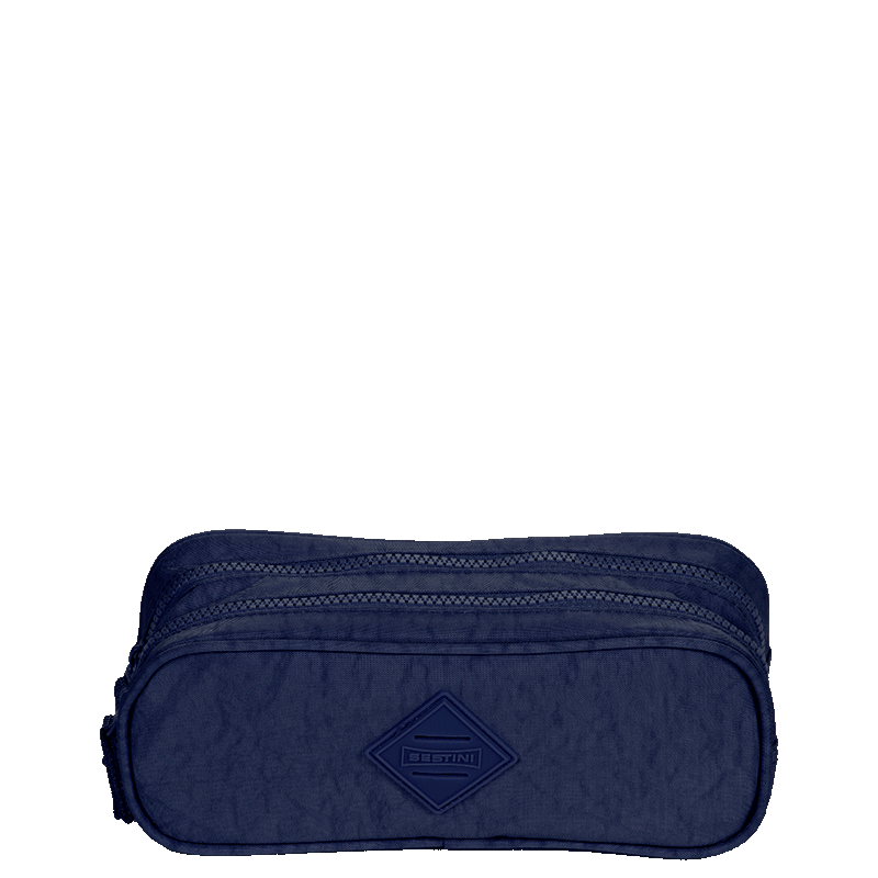 Estojo/Necessaire 2 Compartimentos CRINKLE Azul | Sestini Oficial