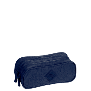 Estojo/Necessaire 2 Compartimentos CRINKLE Azul