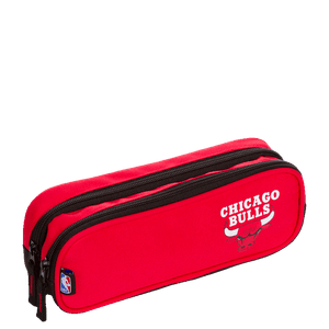 Estojo 2 Compartimentos NBA Legend Chicago Bulls - Vermelho