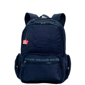 Mochila Grande 2 Compartimentos Paul Frank Classics Azul Marinho