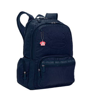 Mochila Grande 2 Compartimentos Paul Frank Classics Azul Marinho