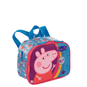 Lancheira Pequena 2X1 Peppa Core - Colorido