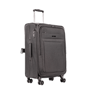 Mala de Viagem Média com Rodas 360° Ultralight Hug 2T - Cinza Grafite