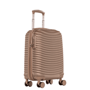 Mala de Viagem Pequena com Rodas 360° Vega 3T - Dourado