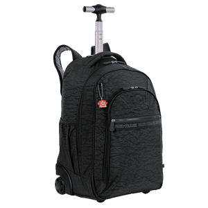 Mochila Carrinho 2 Compartimentos Paul Frank Classics - Preto