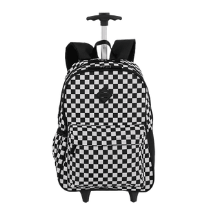 Mochila Carrinho Externo Sestini Rolling Grande Colorido - Xadrez