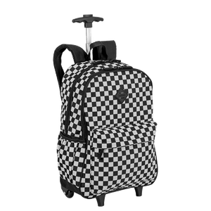 Mochila Carrinho Externo Sestini Rolling Grande Colorido - Xadrez