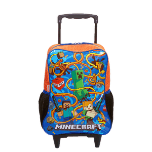 Mochila de Rodinha Grande Minecraft M - Colorido